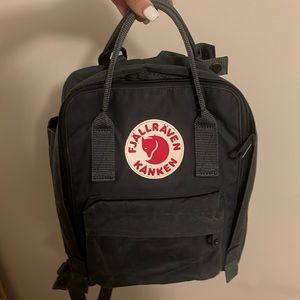 Mini blue fjallraven kanken backpack